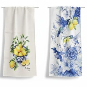 Dolce Vita Floral and Citrus Kitchen Towels